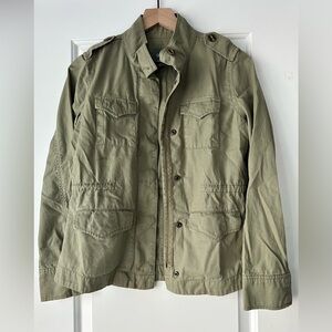 GAP Olive Utility Field Jacket with Flap Pockets XS